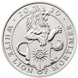 Queen's Beasts: The White Lion of Mortimer 28.28 gramm Cupro-Nickel 2021