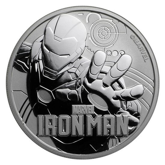 Tuvalu: Marvel – Iron Man 1 unce stříbra 2018