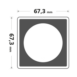 Leuchtturm - Capsulă din plastic Quadrum XL diametru: diverse dimensiuni 5 bucăți