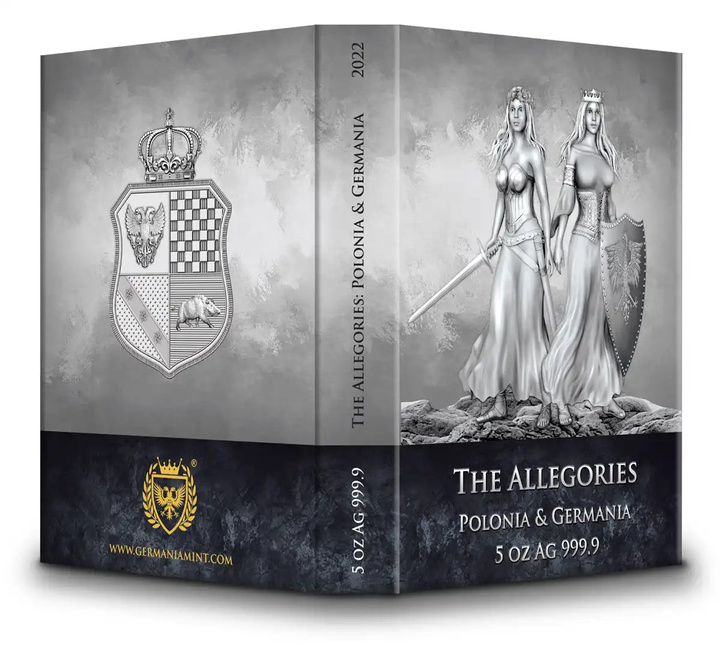 Allegories: Polonia & Germania 5 uncí stříbra 2022
