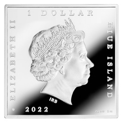 Niue: Leonardo da Vinci - Mona Lisa coloured 1 oz Silber 2022 Gilded Proof Coin
