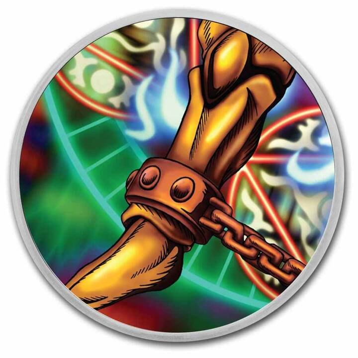 Set di 5 monete Niue: Yu-Gi-Oh! Exodia colorato 5 x 1 oncia d'argento 2023