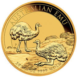 Australijski Emu 1 uncja Złota 2020 PAKIET 5 SZTUK