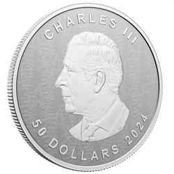 Kanadai juharlevél 5 uncia ezüst 2024 Reverse Proof Ultra High Relief