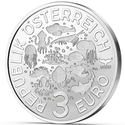 Sárga rája színezésű 3 euró réz 2024