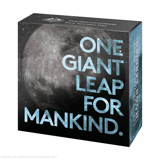 50 Jahre Mondlandung 1 oz Silber 2019 Proof (Black Nickel Finish)