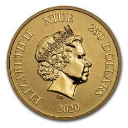 Niue: Celestial Animals - The Yellow Snake 1 oz Gold 2020