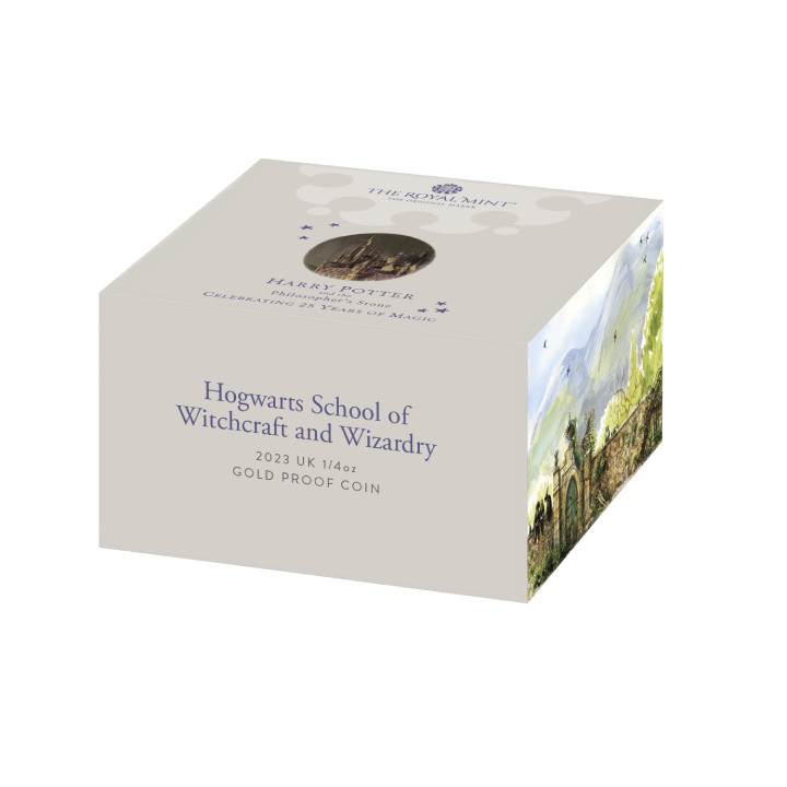 Harry Potter: Hogwarts School of Witchcraft and Wizardry 1/4 uncji Złota 2023 Proof
