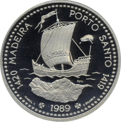 Madeira és Porto Santo 1 uncia palládium 1989 Proof