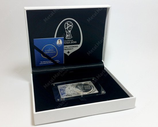 Silver Bar & Coin FIFA World Cup 3 oz 2018