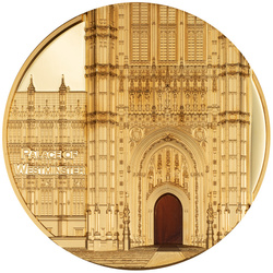 Palau: Tiffany Art Metropolis - Palazzo di Westminster colorato 5 once 2023 Proof Ultra High Relief
