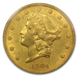 Liberty Double Eagle 20 dollars 1904 État 2-