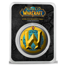 World of Warcraft Token medalla de color 1 oz Plata 2025 Slab
