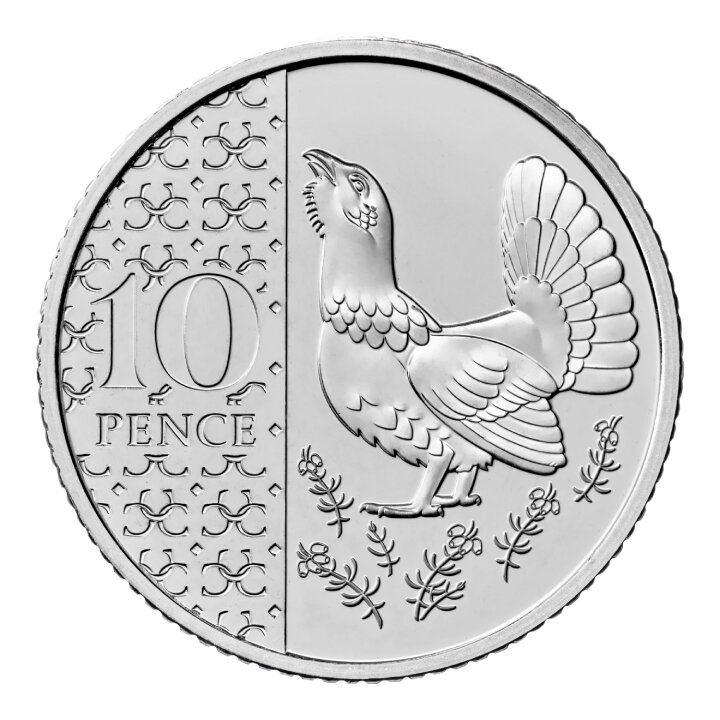 Set di 8 monete in rame-nichel Regno Unito Definitive 2025