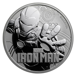 Tuvalu : Marvel - Iron Man 1 once d'argent 2018