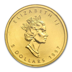 Foglia d'acero canadese 1/10 oncia d'oro 1997 (Family Privy)