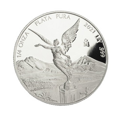 Libertad Mexicana 1/4 oz Plata 2021 Proof