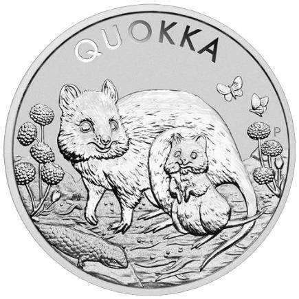 Quokka 1 unce stříbra 2021