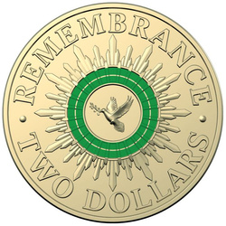 Ensemble de 14 pièces : 35e anniversaire de la pièce de deux dollars colorée en bronze et aluminium 2023