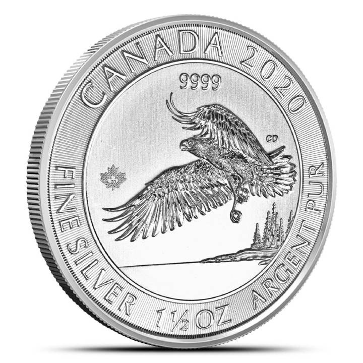 Canada: Bald Eagle 1.5 oz Silver 2020
