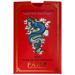 PAMP Year of the Dragon - Legend of the Azure Dragon 1 oz de plata 2024