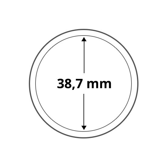 Plastic 2 ounce coin cap from the Queen's Beasts / Tudor series Single pieces 