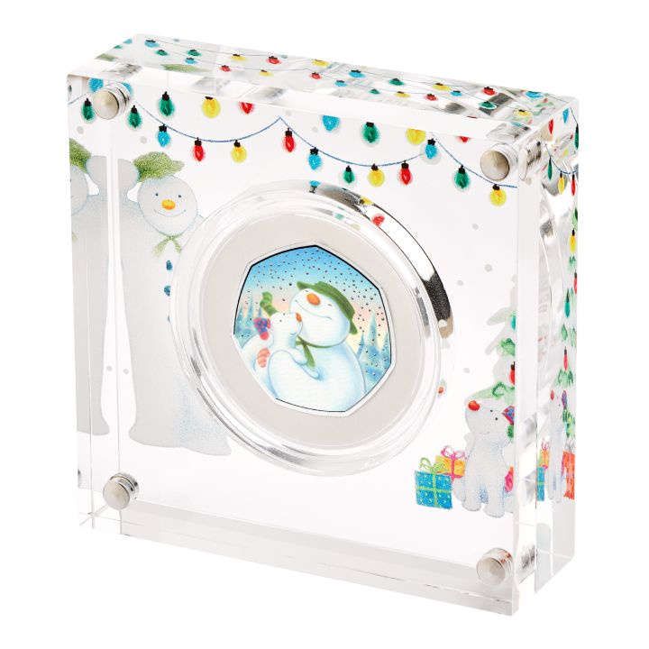 The Snowman and The Snowdog colorato Argento 2022 Proof