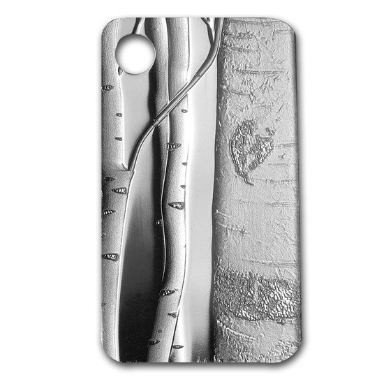10 grammi Lingotto d'argento Pamp Birch Trees