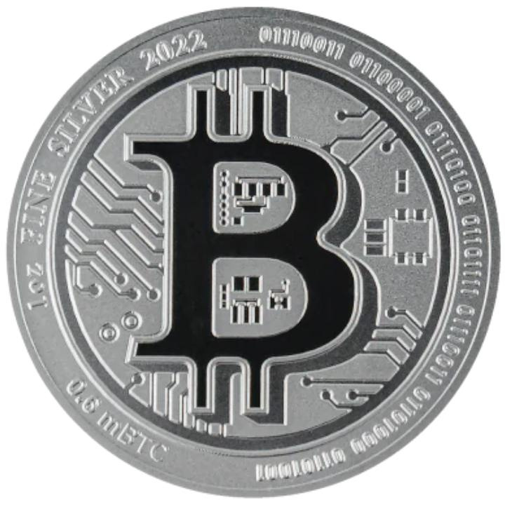 Niue: Bitcoin (Queen Elizabeth II) 1 uncja Srebra 2022