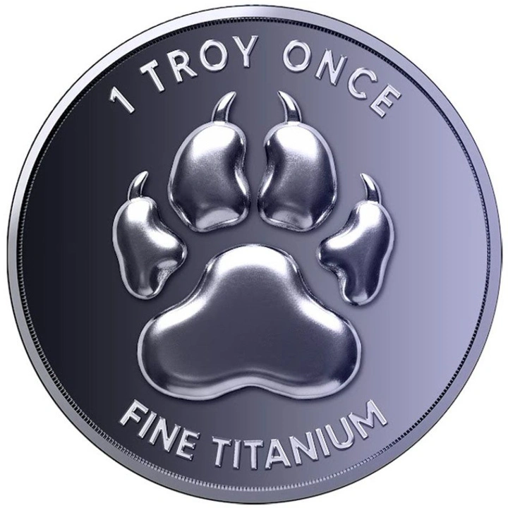 Médaille en Titane Lydian Lion 1 once de Titane 2027