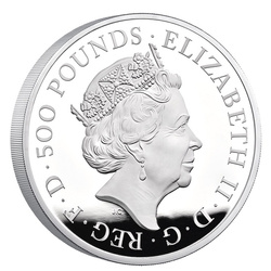 The Royal Tudor Beasts: Pantera Seymour 1000 gramos Plata 2022 Proof