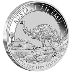 Silbermünze Australischer Emu 1 Unze Silber 2026