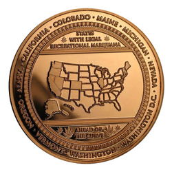 Cannabis Map 1 ounce of copper.