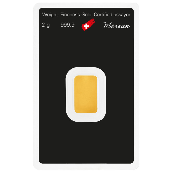 Goldbarren Argor-Heraeus 2 g Gold