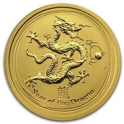 Lunar II: Year of the Dragon 1/4 oz Gold 2012