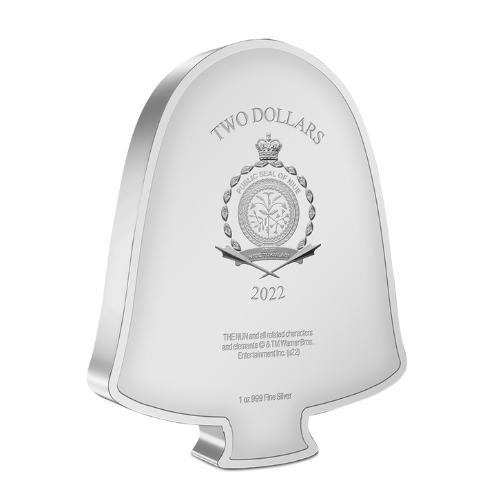 Niue: Horror – The Nun Chibi‑Münze, koloriert, 1 Unze Silber, 2022, Polierte Platte (Proof)