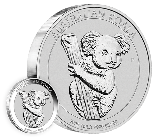 Koala 1000 gramów Srebra 2020