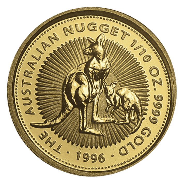 Canguro Australiano – Pepita 1/10 oz Oro 1996