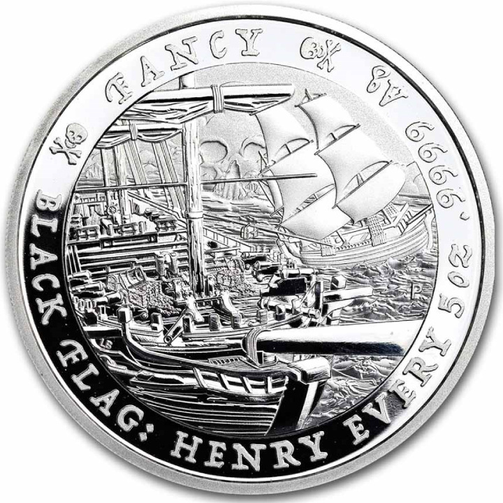 Tuvalu: Black Flag - The Fancy 5 oz Silber 2023 Coin