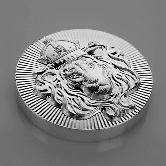 Scottsdale Mint Lion Stacker 2 uncje Srebra Round