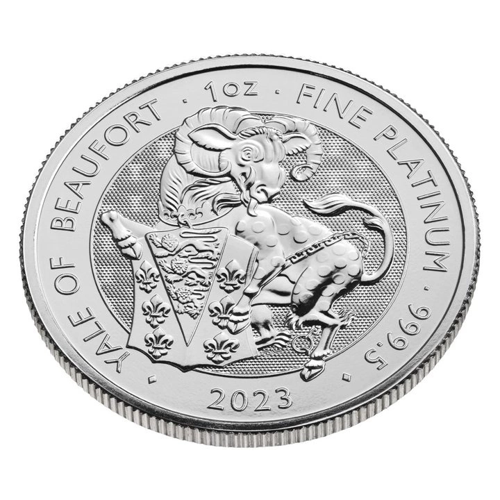 A Tudor-dinasztia királyi állatai: Beaufort yale 1 uncia platina 2023