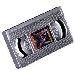 Samoa: The Goonies VHS Tape coloreado 2 oz Silver 2025 Antiqued Shaped Coin