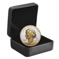 Canada: Peace Dollar pozłacany 1 uncja Srebra 2024 Proof Ultra High Relief Coin