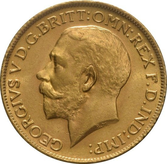 Złoty Suweren- George V 1911-1925