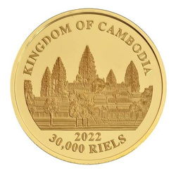 Le tigri perdute della Cambogia 1 oncia d'oro 2022