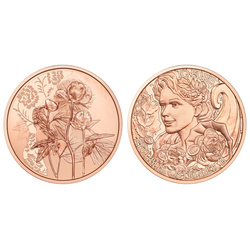 La pivoine 10 euros cuivre 2024