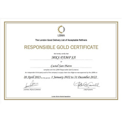 Lingotto Pamp Anno del Dragone - Leggenda del Drago Azzurro 1 oncia d'oro 2024 LBMA GD Refiner