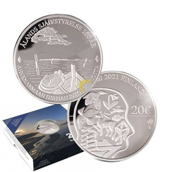 Åland autonómia – 100 év 20 euró ezüst 2021 Proof