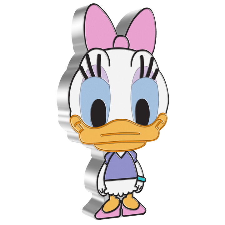 Niue: Disney - Daisy Chibi Coin colorata 1 oncia d’argento 2021 Proof