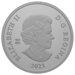 Canada: His Majesty King Charles III's Royal Cypher $5 Silver 2023 Matte Proof 